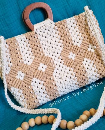 laptop bag macrame bag
