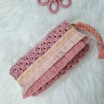 macrame wristlet clutch handmade wallet
