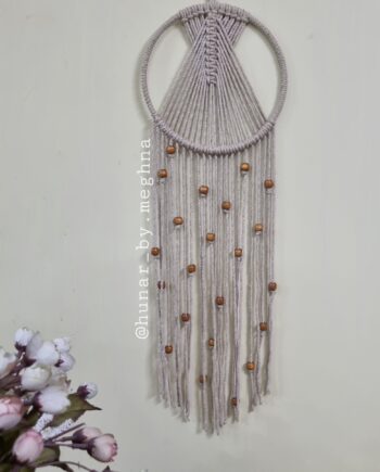 beaded geometric wall hanging dreamcatchee