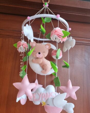 teddy cot mobile hanging