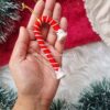 candy cane Christmas ornaments eco-friendly