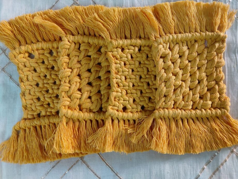 macrame bohemian coasters