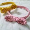 side knot bow hairband macrame