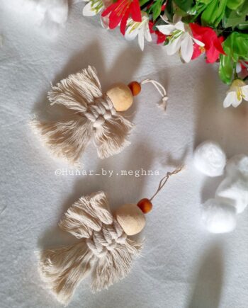 macrame christmas angel for christmas tree decorations