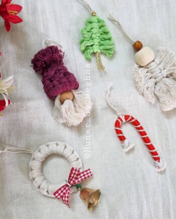 macrame christmas ornaments
