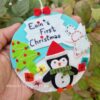 baby's first christmas momento ornament