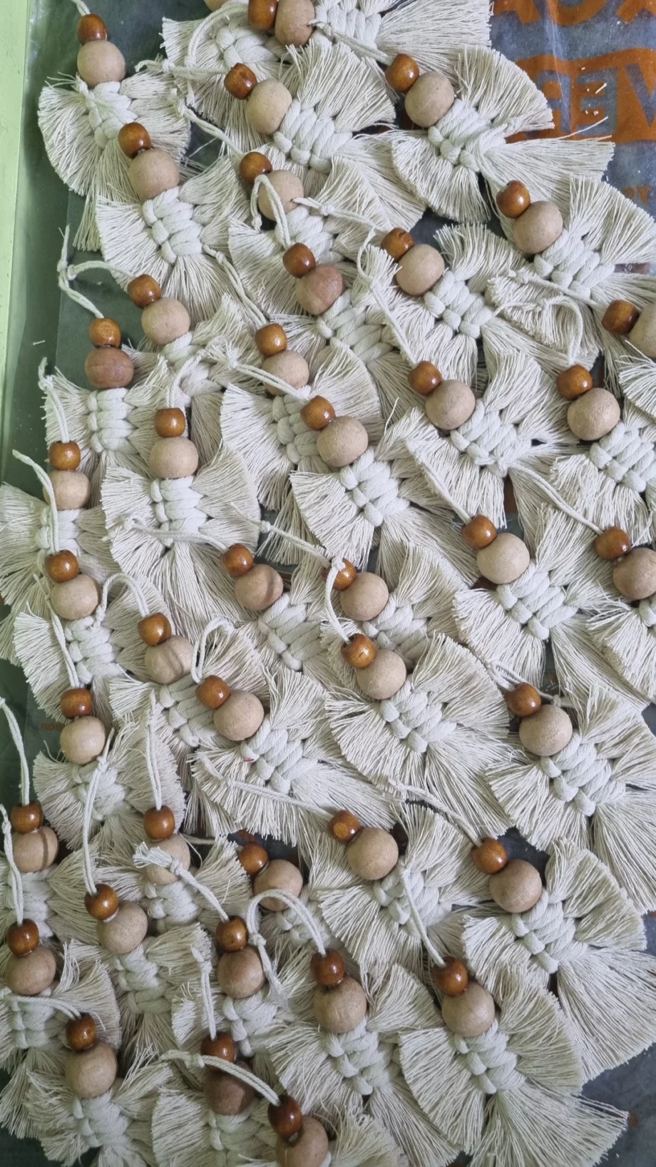 macrame angel ornament for christmas tree decorations