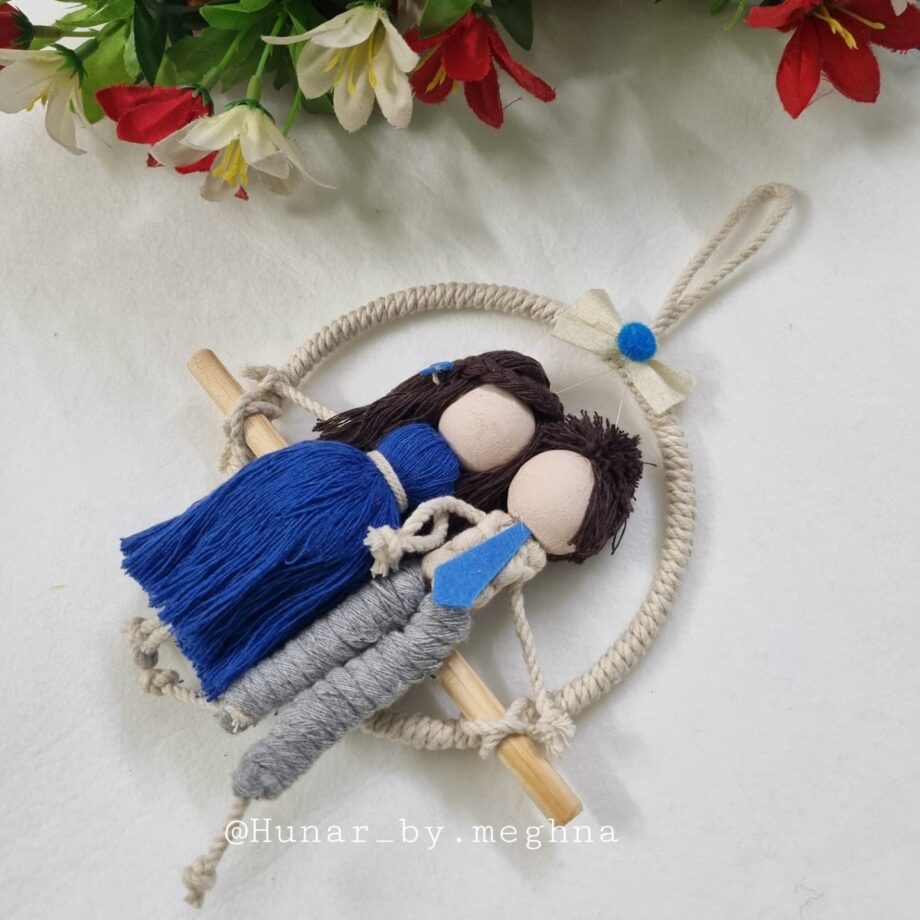 Baby Shower Couple doll hanging`