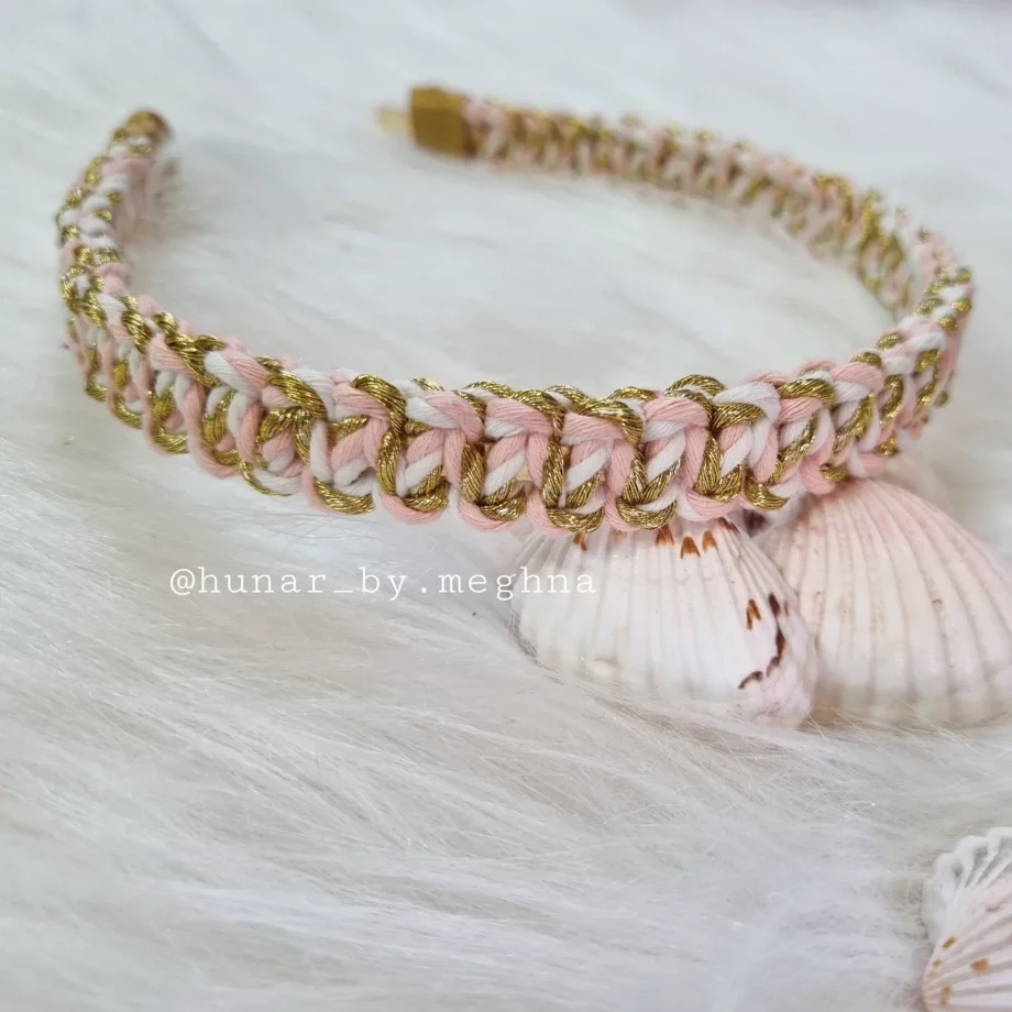 Pink shimmer hairband