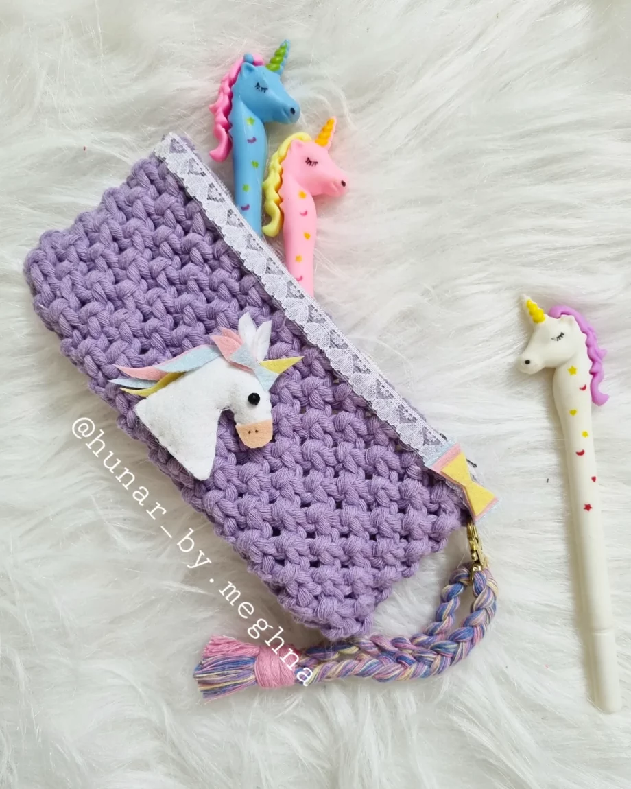 Macrame Stationery Pouch
