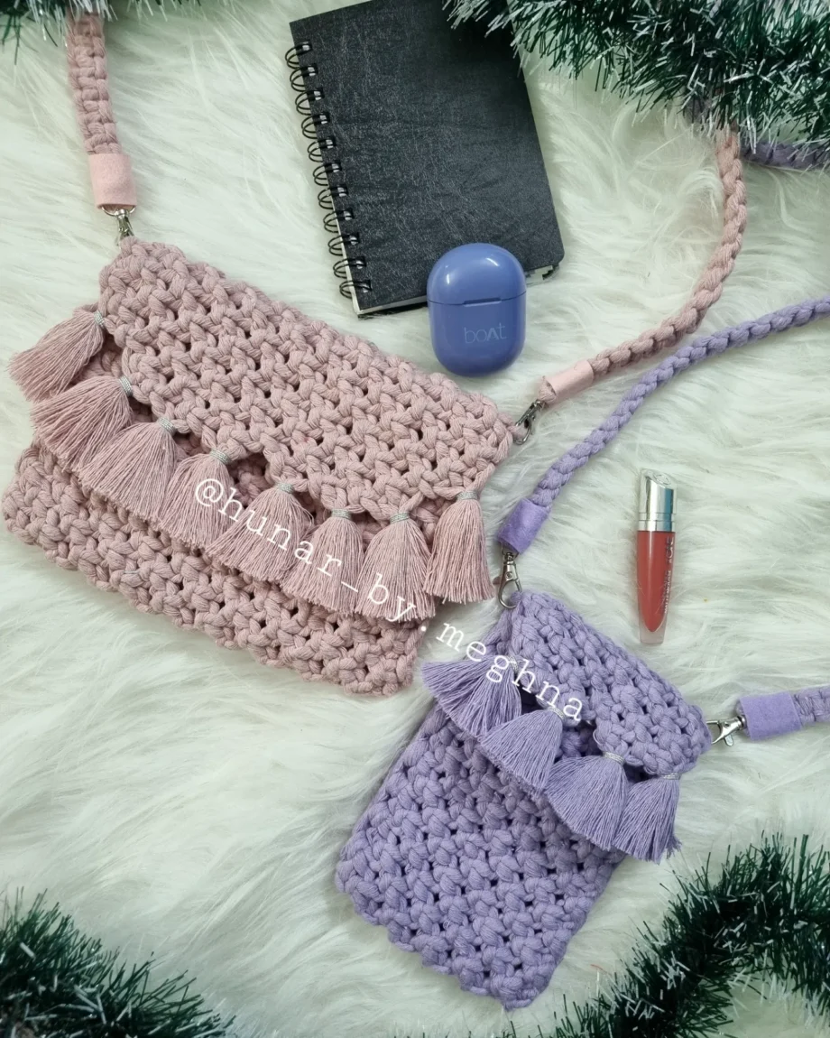 Fringy Frenzy Macrame Phone Slings