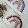 macrame rainbow wall hanging