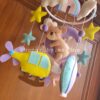 teddy bear theme baby mobile crib mobile