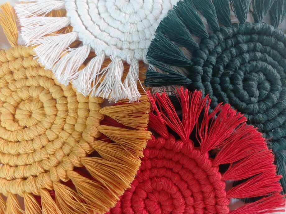 handmade coasters bohemian