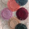 dining essentials crochet macrame coasters