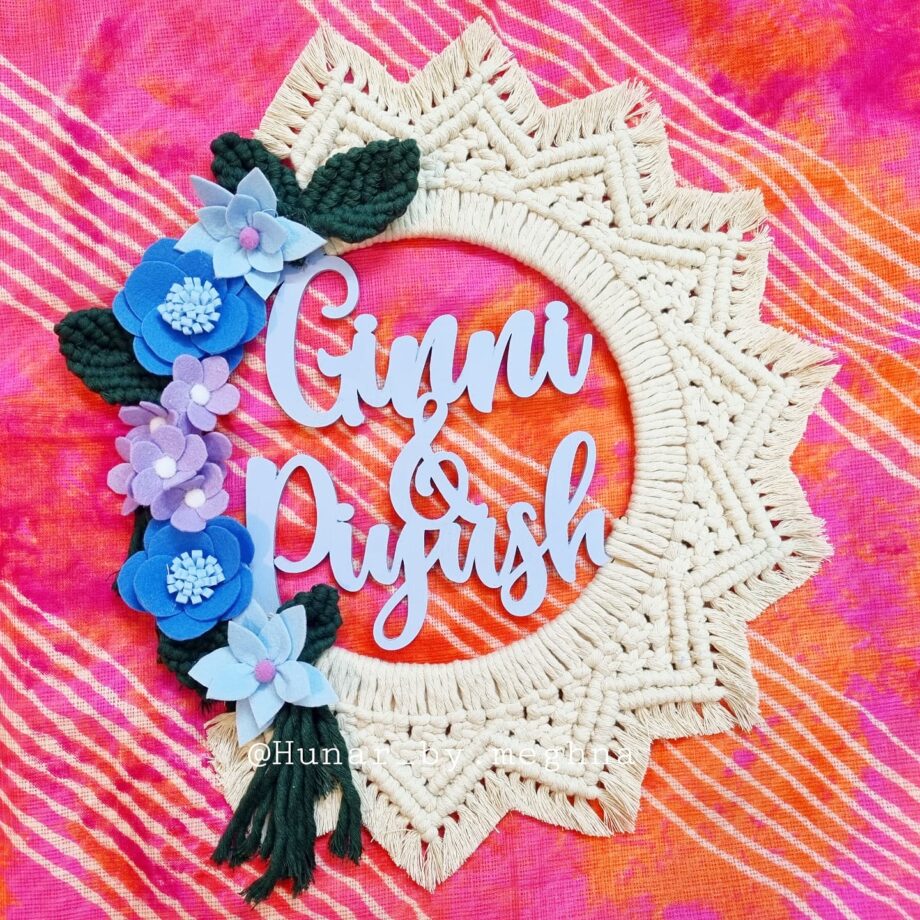 macrame mandala wall hanging