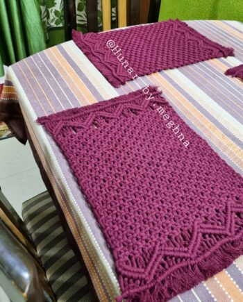 macrame dining table mat
