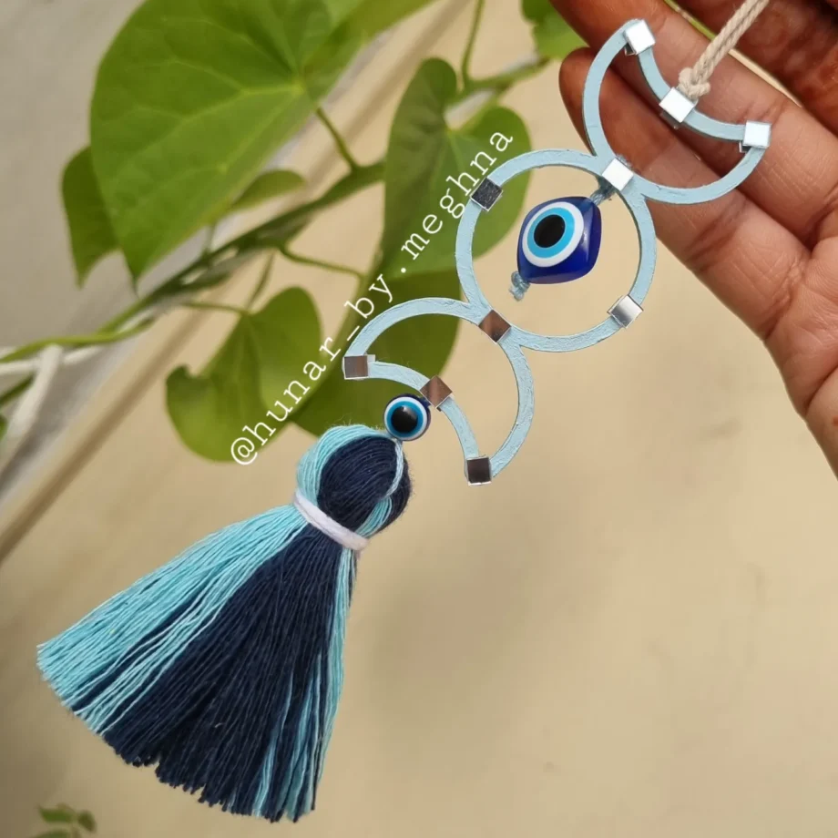 evil eye moon phase car hanging