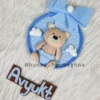 handmade teddy theme name hanging for kids