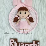 handmade doll theme name hanging for kids