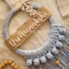 doctors name plate macrame