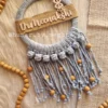 macrame name plate for doctors