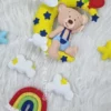 teddy on moon kids door hanging