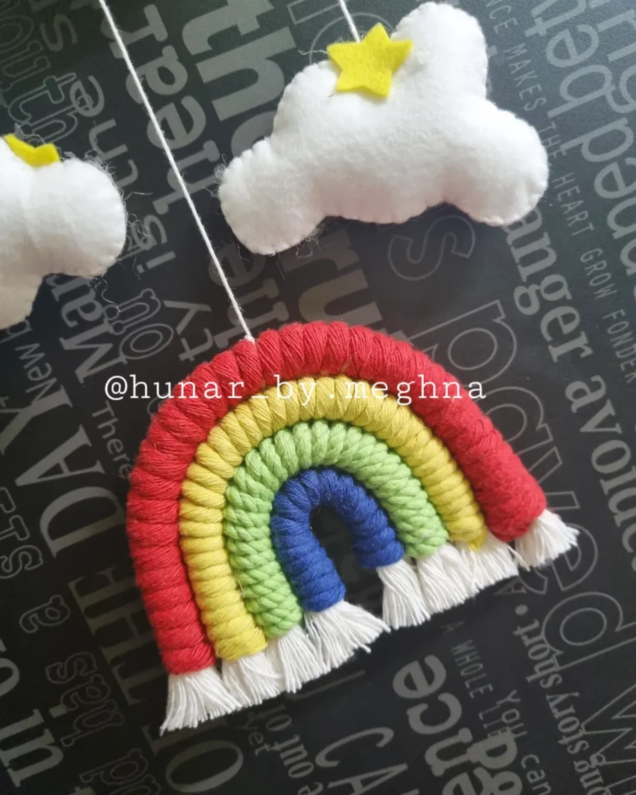 macrame rainbow