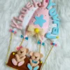 kids name hanging plushy teddy theme