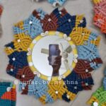 beachy bohemian banjara macrame mandala mirror