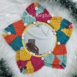 Rajasthani look macrame mandala mirror