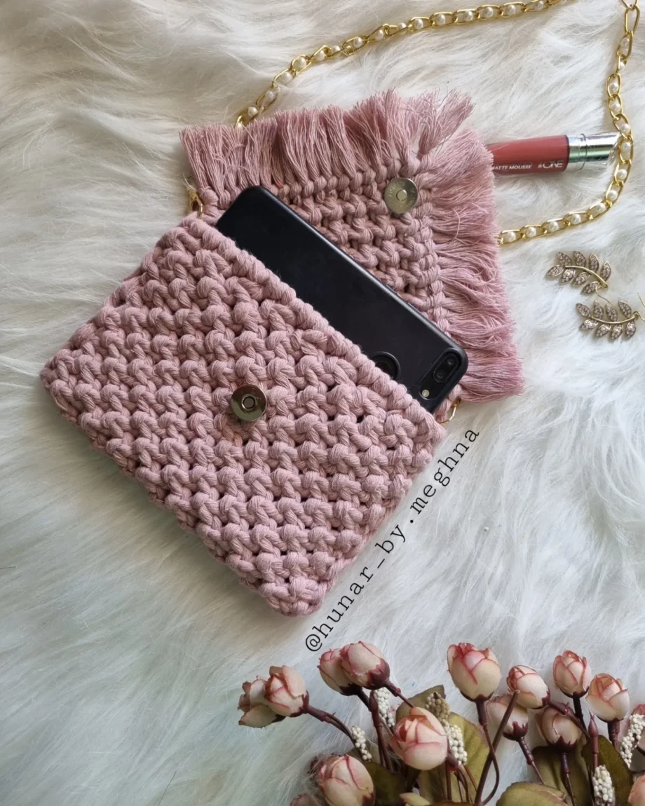 macrame crochet bags