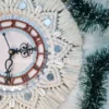 bohemian wall clock handmade