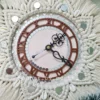 macrame mandala wall clock