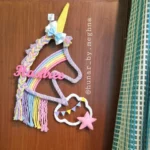 unicorn theme name hanging