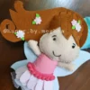 felt princess theme name hanging