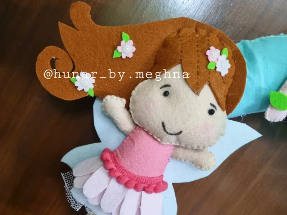 felt princess theme name hanging