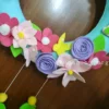 handmade flowersname hanging