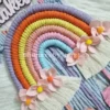 macrame rainbow wall hanging