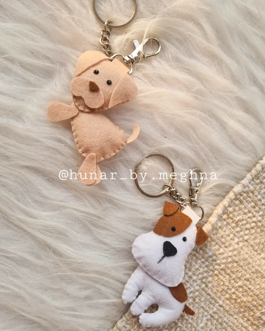 dog keychain charms