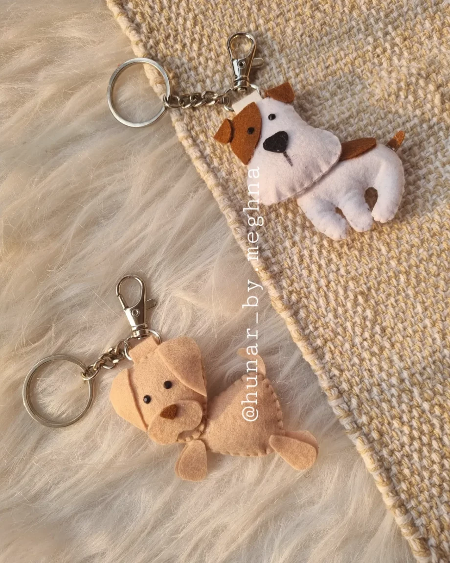 dog keychain charms soft