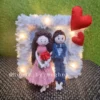 macrame doll table top frame for couples