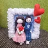 macrame couple doll for wedding gift and valentine gift