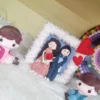 cute macrame doll couple
