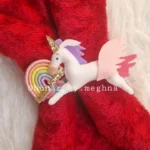 unicorn rainbow theme curtain ties nursery decor