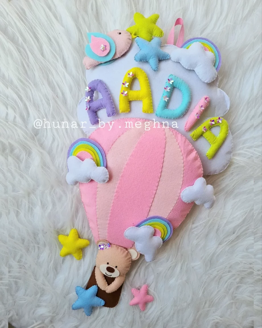 kids name hanging nursery room decor