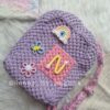 kids hand knotted macrame backpack bag