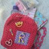 personalized backpack in rainbow theme