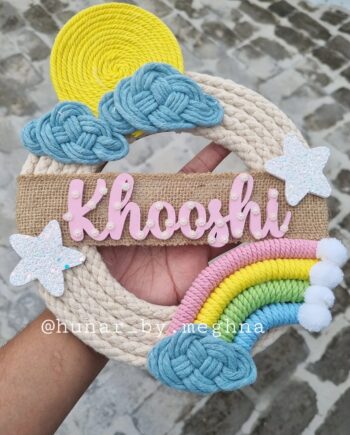 Celestial Sphere Name Hanging - Pink