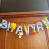 astronaut theme kids handcrafted name hangings bunting